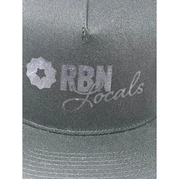 Rust Belt Nation Local Camden Black Foil Snapback Trucker Hat Mesh RBN NWOT - Picture 3 of 8
